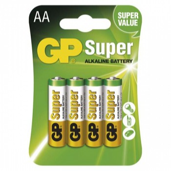 Batéria alkalická 1,5 V AA 4 ks