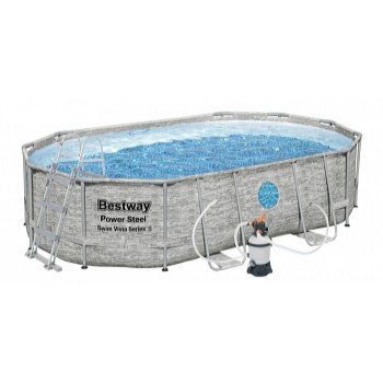 Bazén Power Steel Rattan Swim Vista 4,88 x 3,05 x 1,07 m - 56946