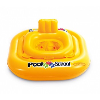 Detské nafukovacie sedadlo do vody Pool School Deluxe 79 x 79 cm 56587