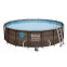 Bazén Power Steel Rattan Swim Vista 4,88 x 1,22 m - 56725