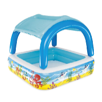 Bestway Detský bazén so strieškou 140 x 140 x 114 cm