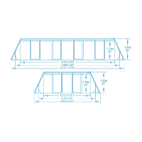 Bestway Bazén Power Steel 4,88 x 2,44 x 1,22 m set vrátane príslušenstva