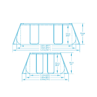 Bestway Bazén Power Steel Frame 2,82 x 1,96 x 0,84 m - 56629
