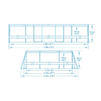 Bestway Bazén Power Steel 3,05 x 2 x 0,84 m s kartušovou filtráciou