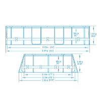 Bestway Bazén Power Steel 4,27 x 2,5 x 1 m set vrátane príslušenstva