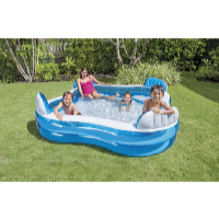 Intex Nafukovací bazén s operadlami 229 x 229 x 66 cm