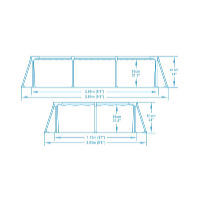 Bestway Bazén Steel Pro 2,59 x 1,70 x 0,61 m bez filtrácie