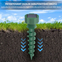 Garden King Solárny odpudzovač krtkov a hadov 3EFFECT SD-SL500 2 ks