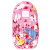 Bestway Nafukovací surf s držadlami Animated 99 x 51 cm rúžová