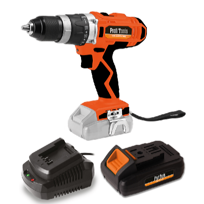 Profi Tools J0Z-KT04-18 AKU príklepová vŕtačka + 20V 2Ah AKU batéria + AKU rýchlonabíjačka