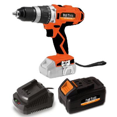 Profi Tools AKU príklepová vŕtačka J0Z-KT04-18 + AKU batéria 20V 4Ah + rýchlonabíjačka