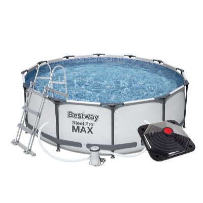 Bestway Bazén Steel Pro Max 3,66 x 1 m set s príslušenstvom a solárnym ohrevom pyramídovým