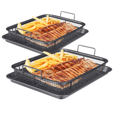 De Gusto Plech s grilovacím košíkom MAXI CRISPER 33 x 25 cm 2 ks