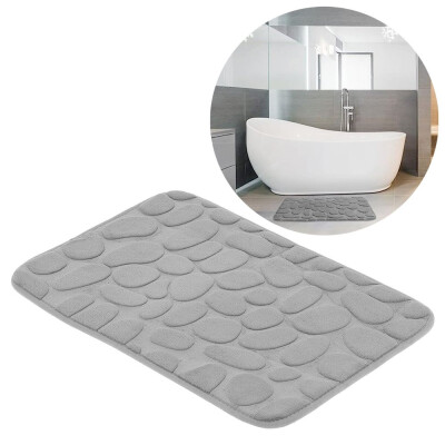 HomeLife Kúpeľňová predložka SOFT FOAM 40 x 60 cm obdĺžnik, šedá