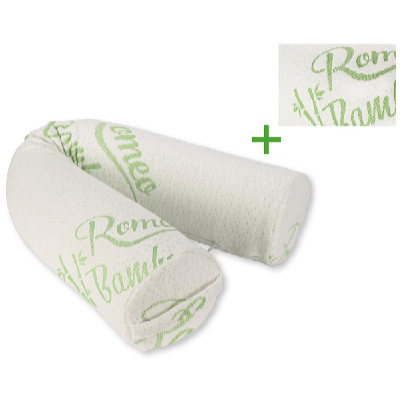 Romeo Tvarovateľný valec FLEXI MEMORY BAMBOO 68 x 10 cm + náhradná obliečka BAMBOO
