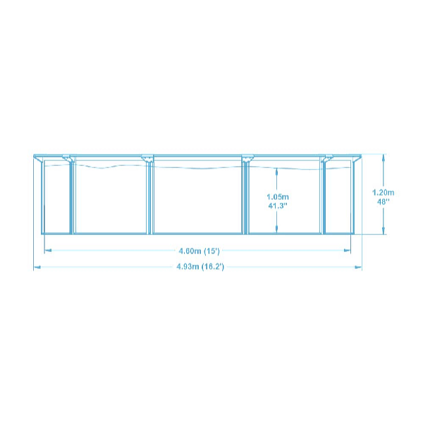Bestway Bazén s pevnou stěnou 4,6 x 1,2 m set včetně příslušenství