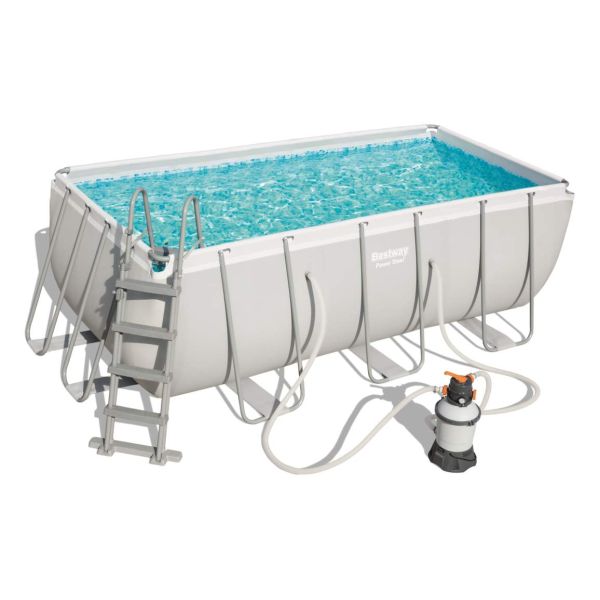 Bestway Bazén Power Steel 4,12 x 2,01 x 1,22 m set vrátane príslušenstva B