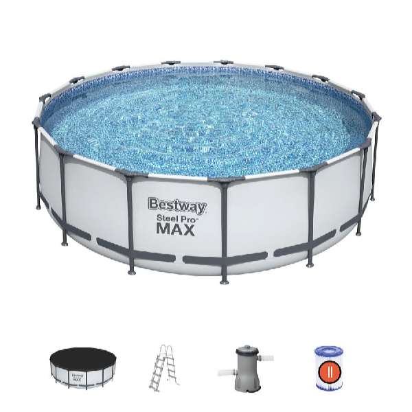 Bestway Bazén s konštrukciou 4,57 x 1,22 m vrátane príslušenstva