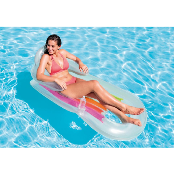 Intex Nafukovacie ležadlo King Kool 160 x 85 cm strieborné