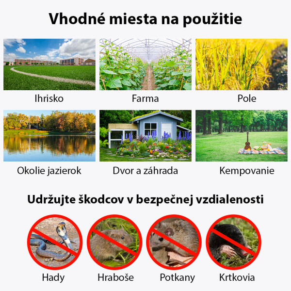 Garden King Batériový odpudzovač krtkov a hlodavcov SPIKE SD-SL194