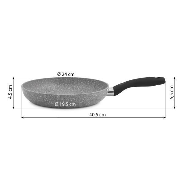 De Gusto Panvica STONITE 24 cm s odnímateľnou rukoväťou